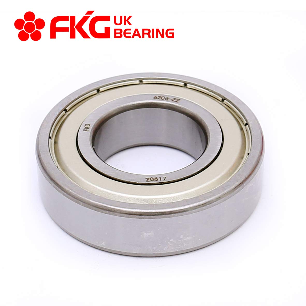 FKG 6206-ZZ 30x62x16mm Deep Groove Ball Bearing Double Metal Shields Bearing Pre-Lubricated 10 Pcs - Image 3