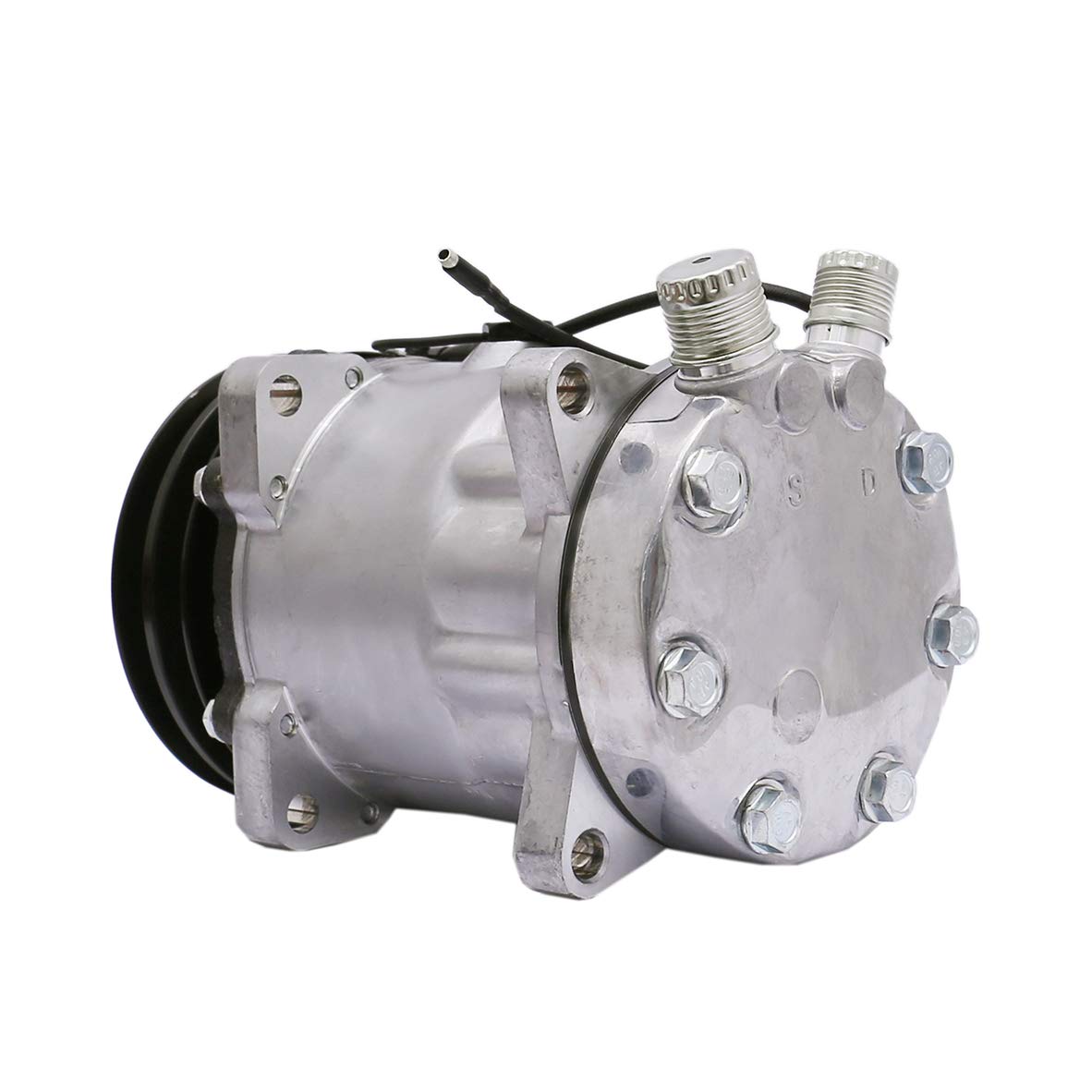 FKG AC Compressor and A/C Clutch 2259344000 Fit for 1986-1989 Hyundai Excel 1.5L, 1987-1989 Mercury Tracer 1.6L, 1982-1985 Mazda 626 2.0L - Image 3